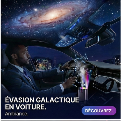 Chargeur de Voiture 5-en-1 Rétractable – Purificateur d’Air, Humidificateur & Ambiance LED