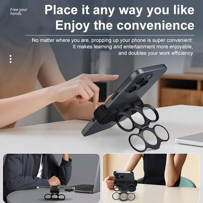 Grip Métallique 3 Anneaux - Support & Confort Anti-Douleur