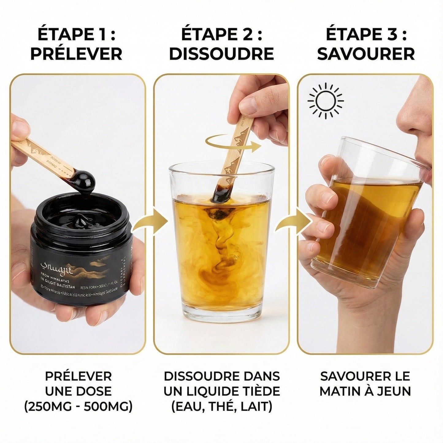Shilajit Résine Pure de l'Himalaya