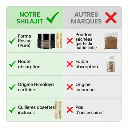 Shilajit Résine Pure de l'Himalaya