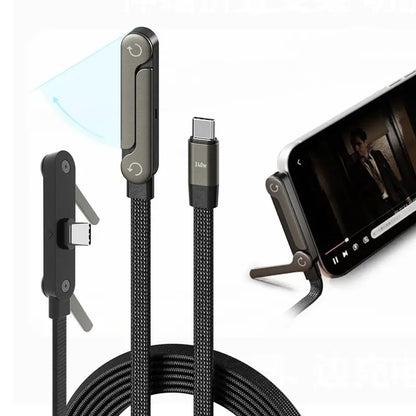 ⚡ Chargeur Invisible 240W – Support & Câble 2-en-1 Ultra-Puissant